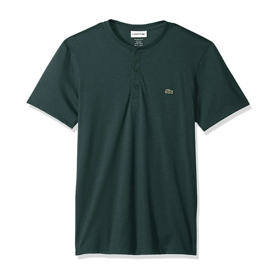 Lacoste Men's Cotton Henley Neck Short Sleeve T-Shirt