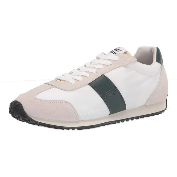 Lacoste Mens Court Pace Sneaker 11.5 Off Wht/Dk Grn