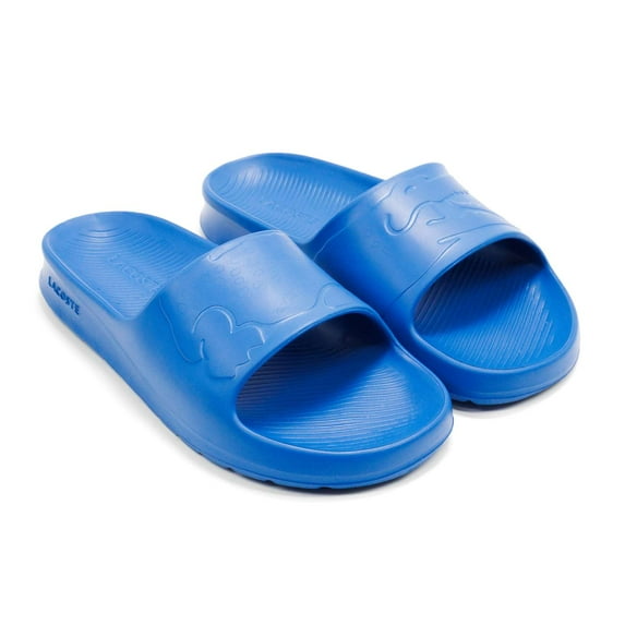 Lacoste Men's Croco 2.0 1122 2 Slide Sandals, Blue,13 M US