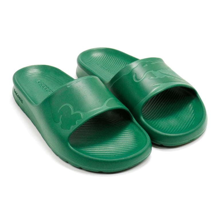 lacoste men\'s Croco Slide Sandal Dark Green Size 7 Lacoste Men Croco Slide Sandals - 11 - Green - Walmart.com main image 2