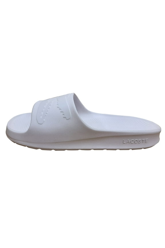 Men's Lacoste Croco 2.0 1122 2 CMA Synthetic Slides Wht/Off Wht (743CMA0012 65T) - 12