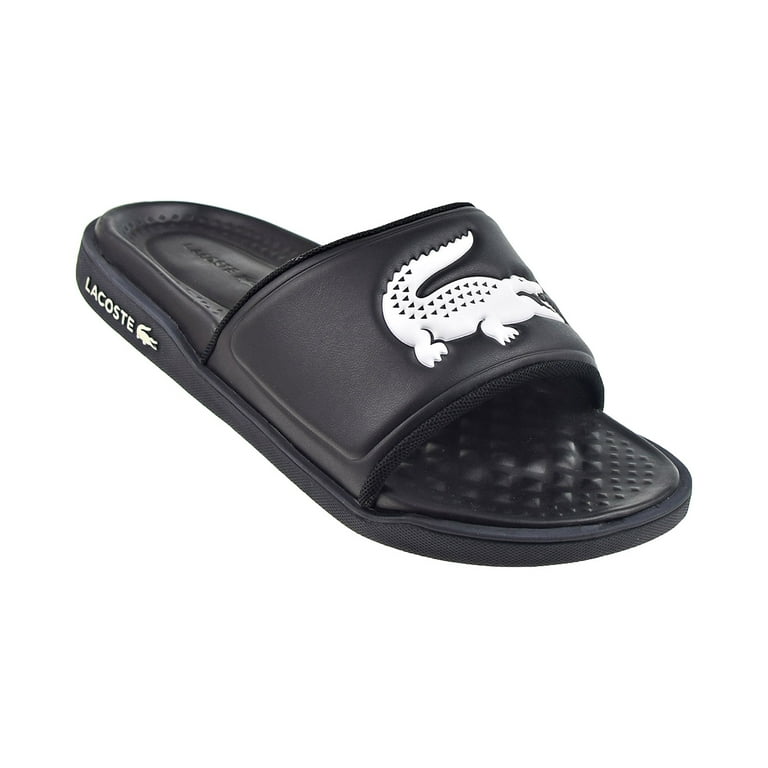 Black lacoste slides new arrivals