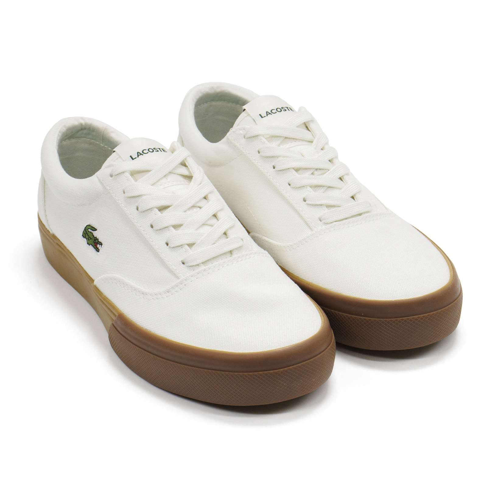 Lacoste Men's Jump Lace Cma Canvas Fashion Sneakers, Off White \ Gum,9 US - Walmart.com