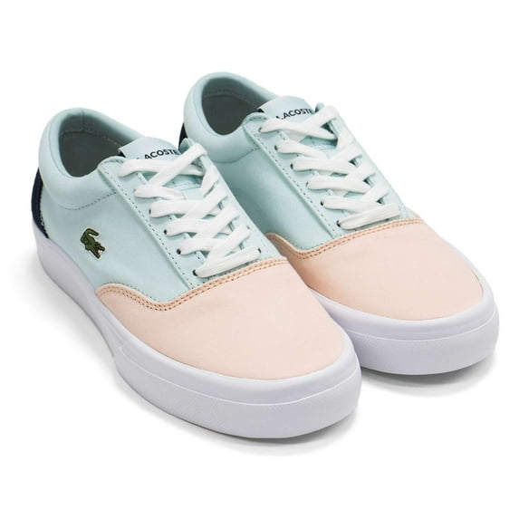 Lacoste Men's Jump Serve Lace 09221 Cma Canvas Fashion Sneakers, Light Orange \ Turquoise,11 M US