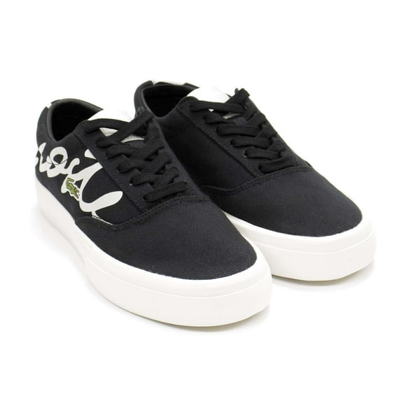 Lacoste Men's Jump Serve Lace0121 2 Cma Cnv Sneaker, Black \ Off White,8 M US