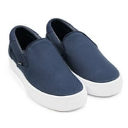 Lacoste Men's Jump Serve Slip-On 07221 Cma Canvas Fashion Sneakers, Navy \ White,7.5 M US