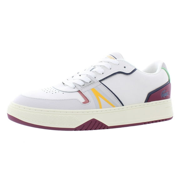 Lacoste L001 Mens Shoes Size 13, Color: White/Burgundy