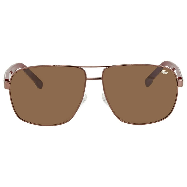 Lacoste Unisex Brown Shaded Rectangular Sunglasses L162S 210 61