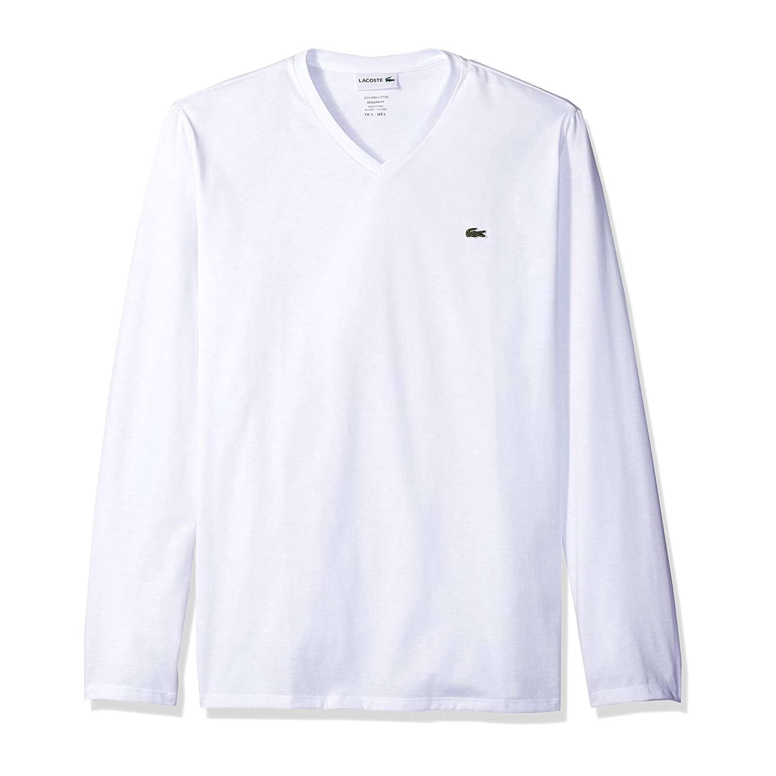 Lacoste Unisex Lacoste X Minecraft Organic Cotton Long Sleeve T-Shirt White  TH5039 001