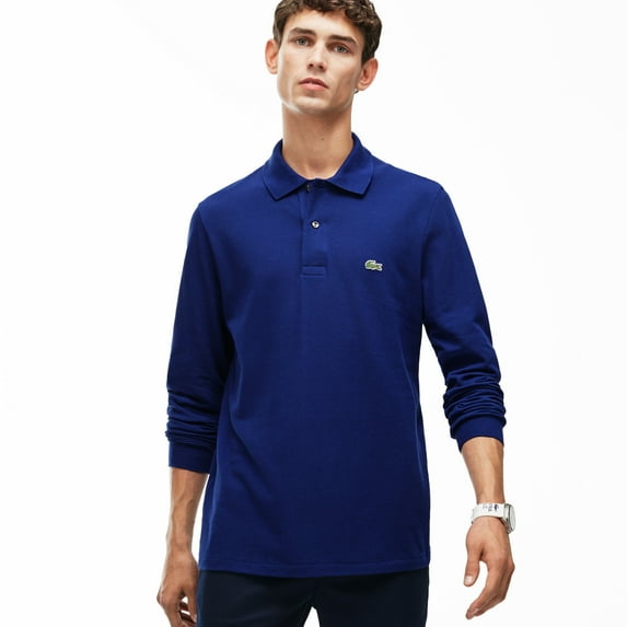 Lacoste Men's Long-sleeve L.12.12 Polo Shirt : Navy Blue XS - 2
