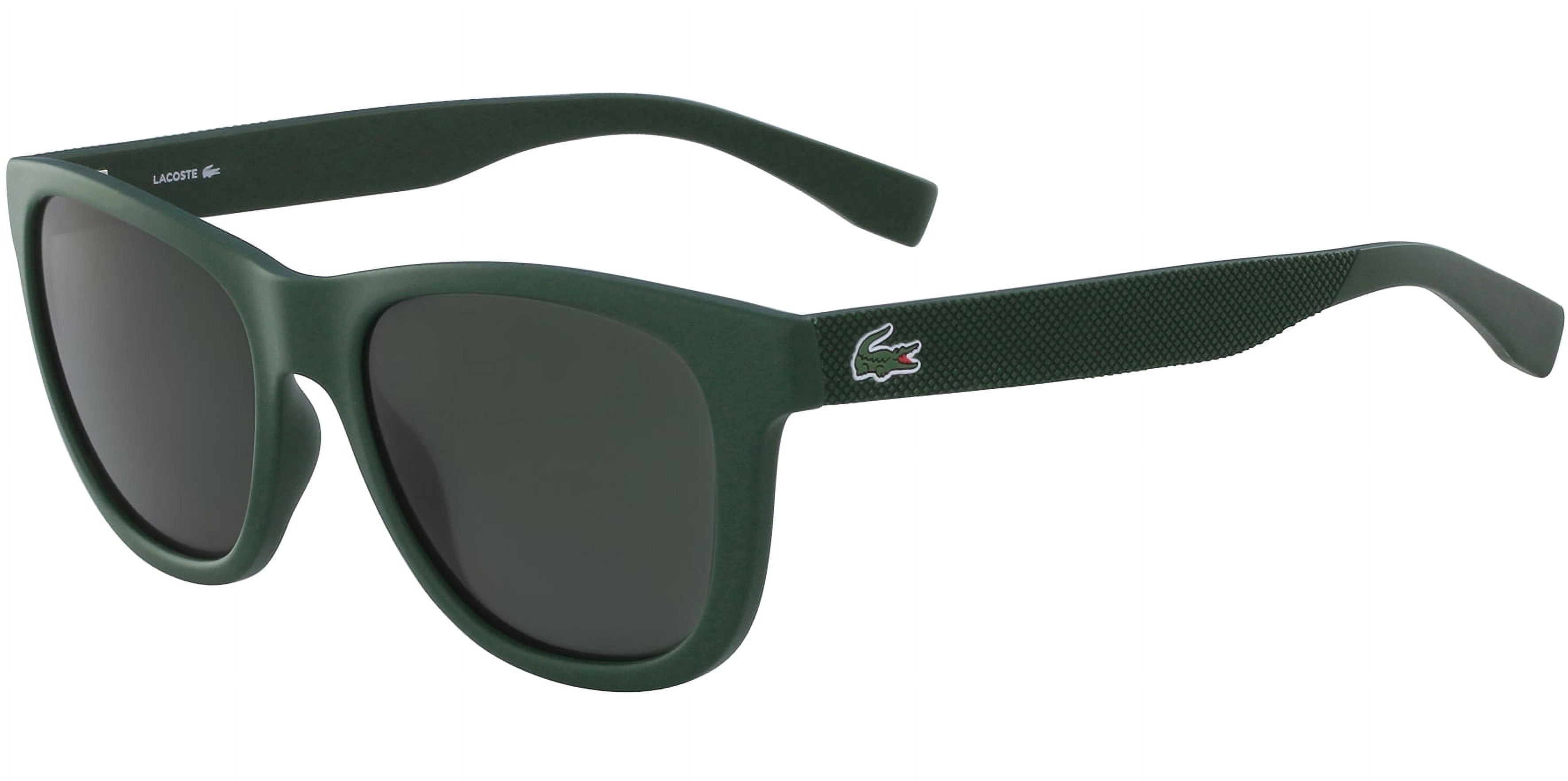 Lacoste Men's Matte Green Soft Square Classic Sunglasses L848S - Made in Italy