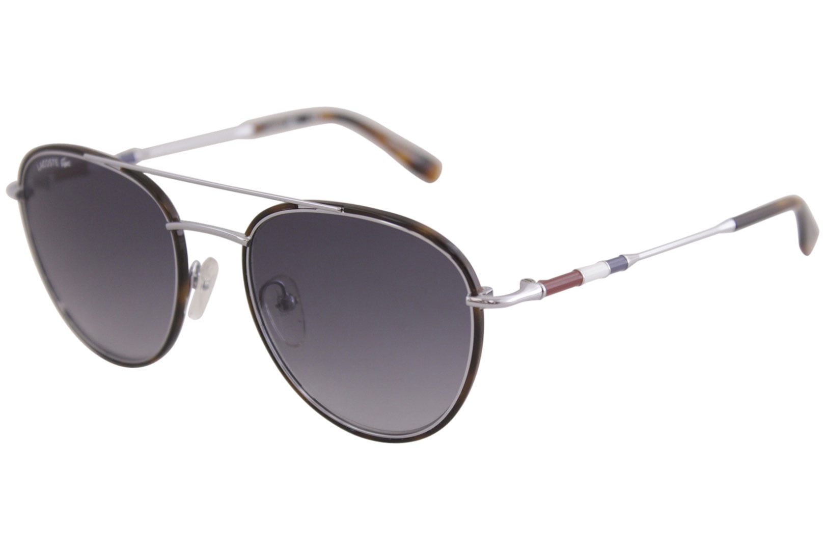 Lacoste Men s Novak Djokovic L102SND L 102 SND 045 Silver Pilot Sunglasses 51mm Walmart