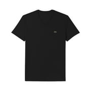 Lacoste Men's Pima Cotton Short Sleeve V Neck Athletic T-Shirt Black 4XL