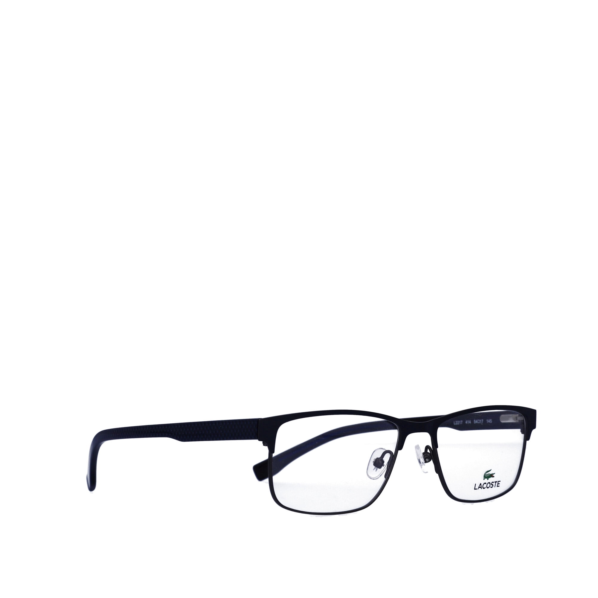 Lacoste Men's Rectangular Eyeglasses, L2217G, Blue, 52-17-140, with ...