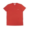 thumbnail image 1 of Lacoste Men's Regular Fit V Neck T-Shirt Red Size 6, 1 of 14