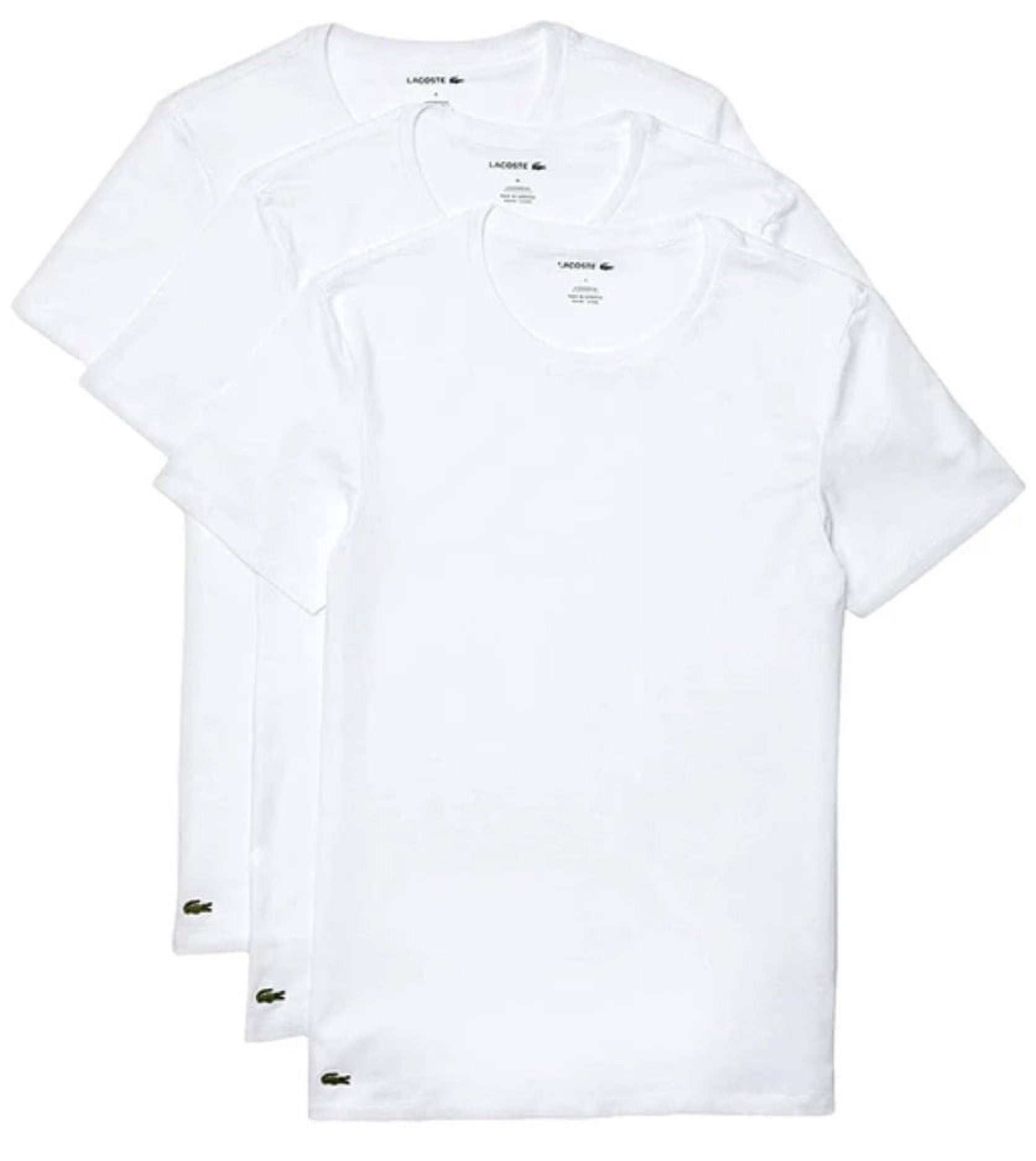 Lacoste Vest Men's Crew Neck Plain Cotton T-shirt Three-Pack main image 0