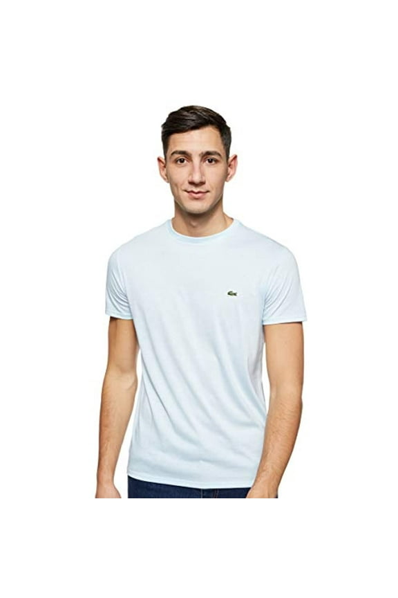 Men's Short Sleeve Crew Neck Pima Cotton Jersey T-shirt, Rill Light Blue, XXXXL