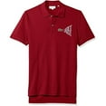 thumbnail image 1 of Lacoste Men's Short Sleeve Graphic Embroidered Pique Reg Fit Polo, PH3250, Turkey Red/Flour, 4X-Large, 1 of 1