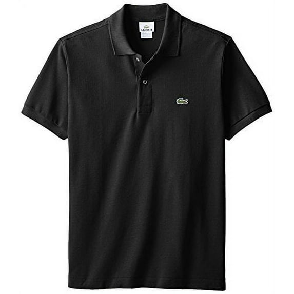 Lacoste Men's Short Sleeve Pique L.12.12 Classic Fit Polo Shirt Black 3