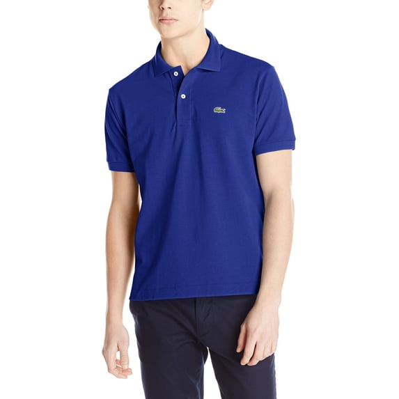 Lacoste Men's Short Sleeve Pique L.12.12 Classic Fit Polo Shirt, Varsity Blue, 6