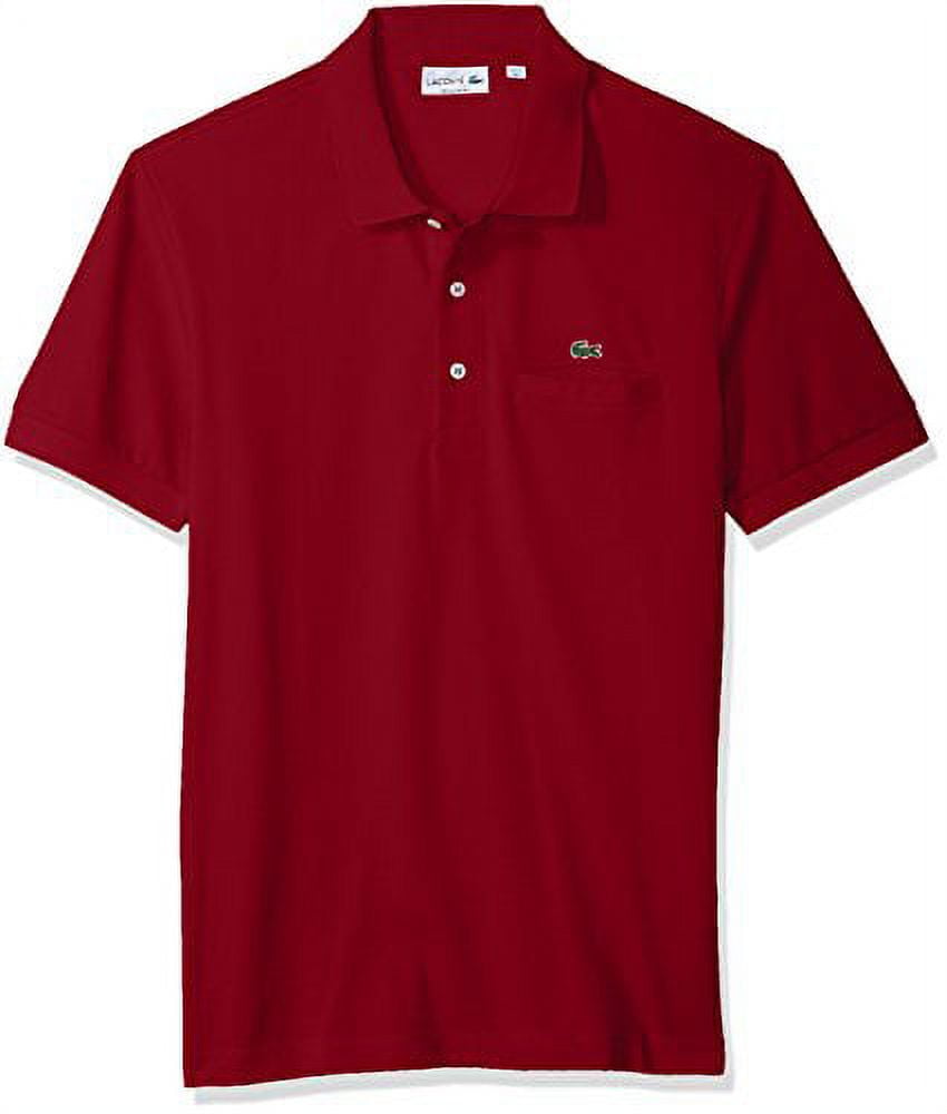 Lacoste Men s Short Sleeve Regular Fit Solid Polo with Pocket