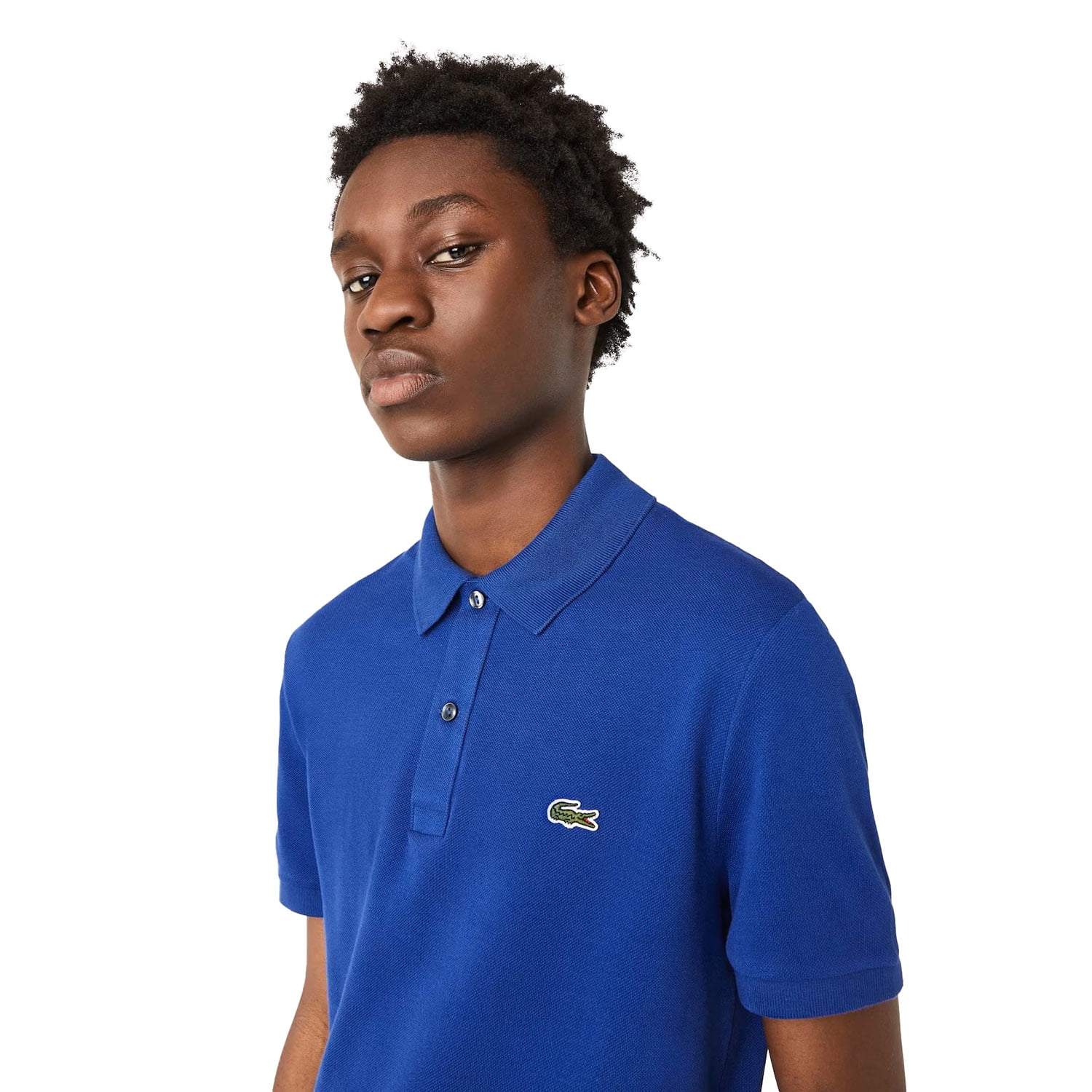 Lacoste Men's Slim Fit Petit Piqué Polo T-shirt Blue ph4012-bdm Walmart.com