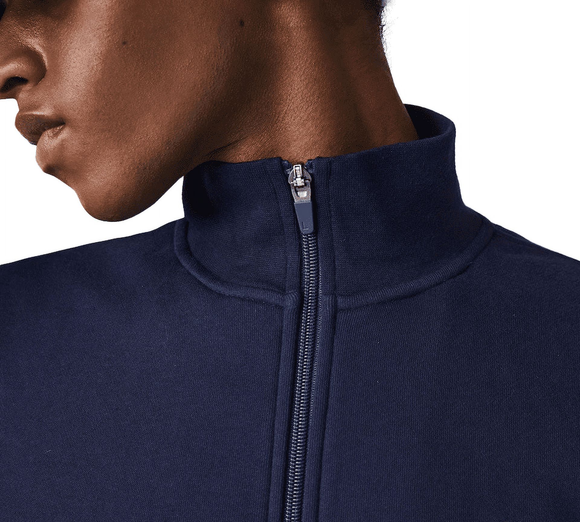 Lacoste Men s Sport Cotton Blend Fleece Zip SH1559 423 Sweatshirt Navy Blue UK 6 Walmart