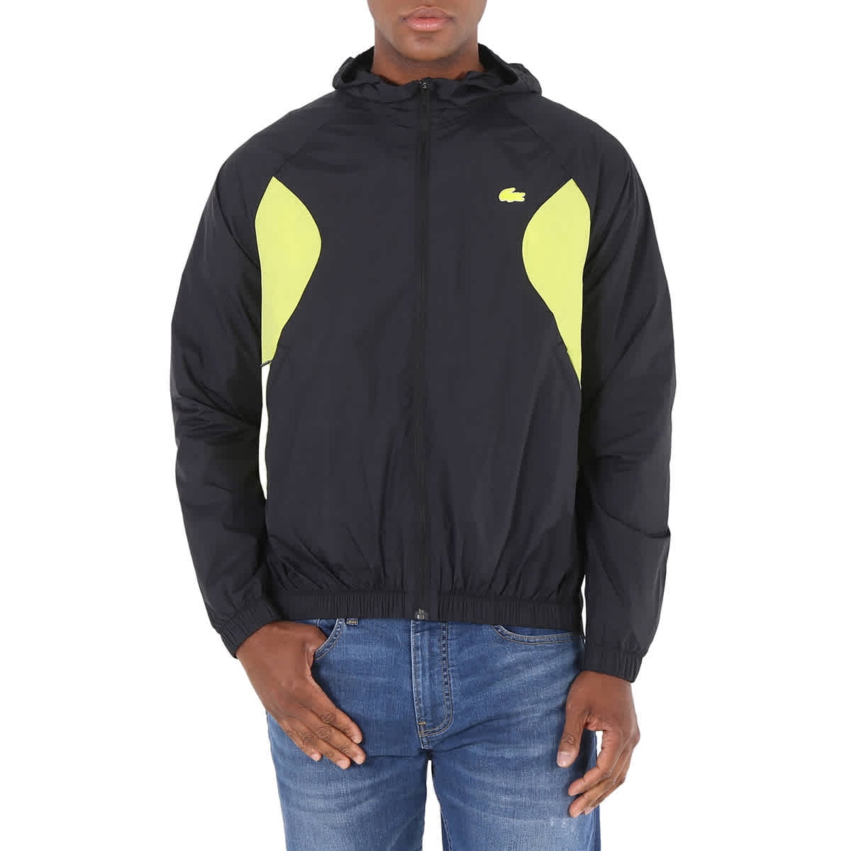 Lacoste Men s Sport Packable Nylon Windbreaker Jacket Brand Size 48 US Size 38 Walmart