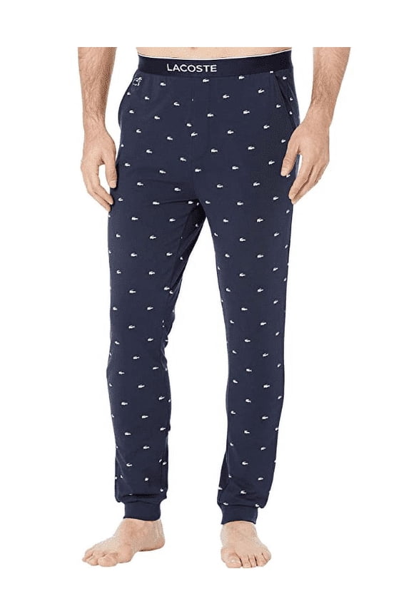Men's Stretch Croc Logo-Print Pajama Joggers, Large