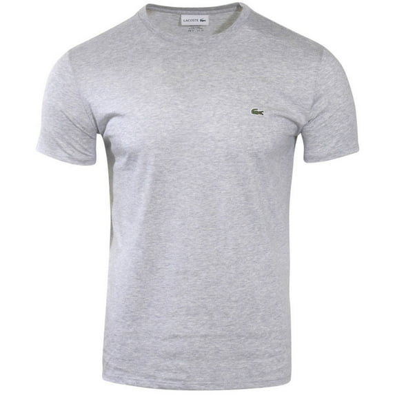Lacoste Men's T-Shirt Pima Cotton Short Sleeve Athletic Crew Neck Casual Shirt Grey 2XL