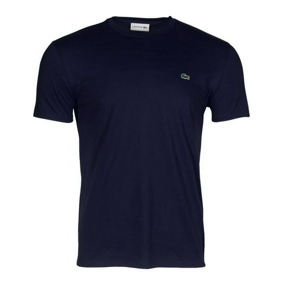 Lacoste Men's T-Shirt Pima Cotton Short Sleeve Athletic Crew Neck Casual Shirt Navy 2XL