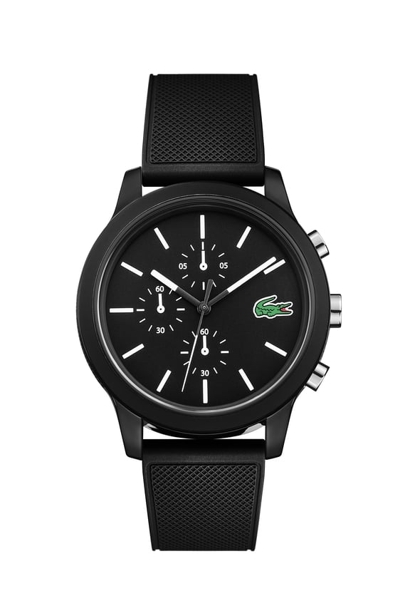 Men's TR90 Quartz Watch with Rubber Strap, Black, 21 (Model: 2010972)