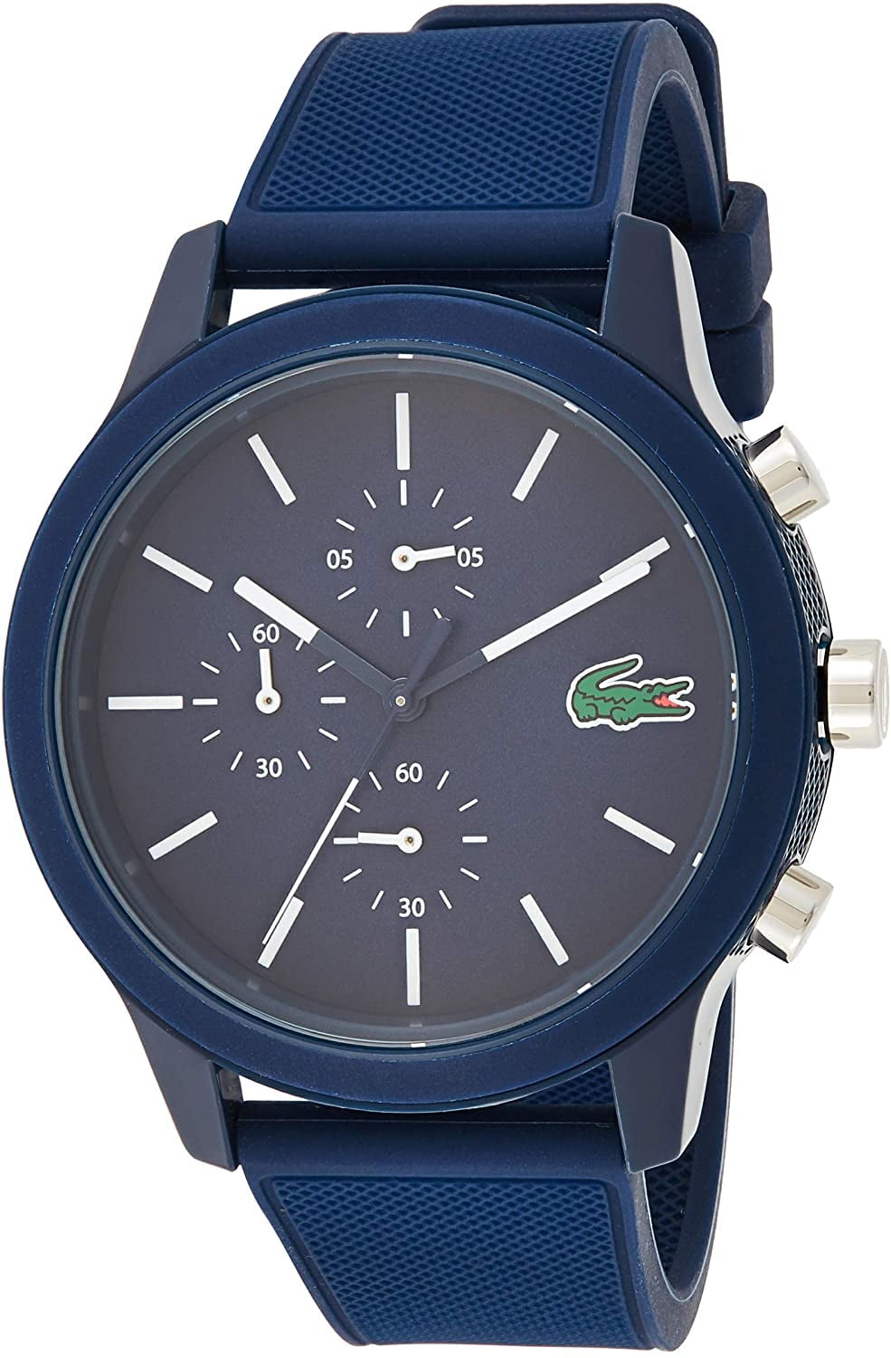 Lacoste Men's TR90 Quartz Watch with Rubber Strap, Blue, 21 (Model ...