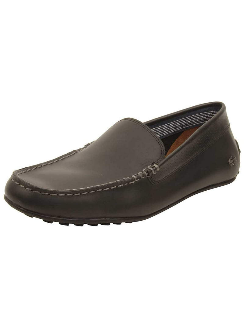 LACOSTE Casual Black Leather Loafer Shoes Black Size 12 Lacoste Concours 118 P Cma Mens Black Loafers & Slip Ons  main image 4