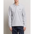 thumbnail image 1 of Lacoste Mens Classic Long Sleeve Pique Polo Shirt Large Silver Heathered, 1 of 4