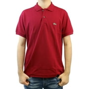 LACOSTE Mens Classic Pique Polo Shirt Bordeaux Red 2XL