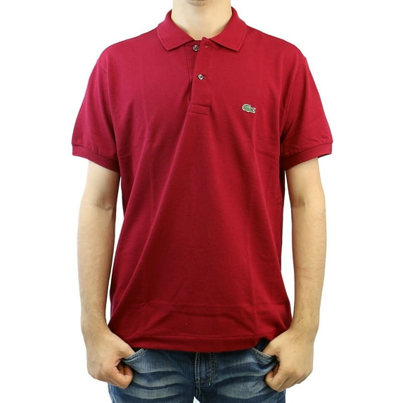 Lacoste Mens Classic Pique Polo Shirt Bordeaux Red 2XL