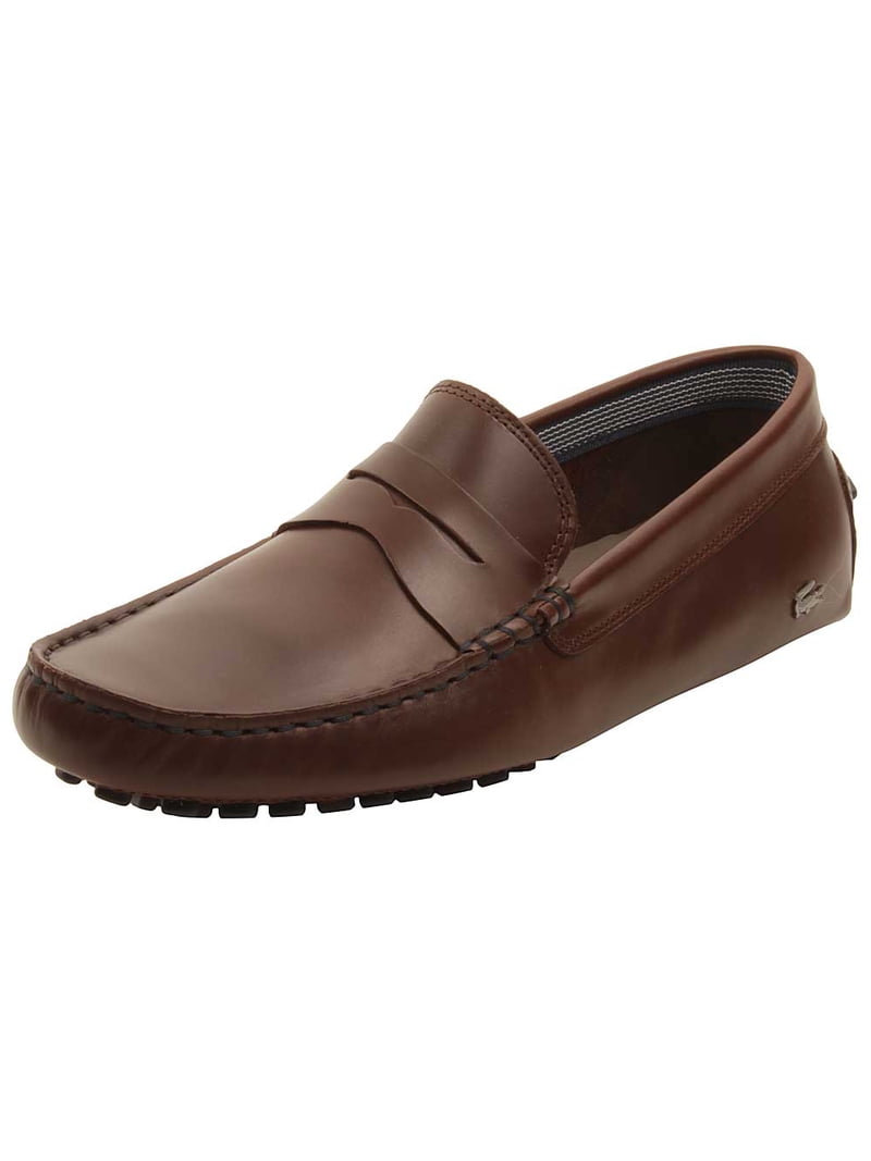 Lacoste ダークブラウン ローファー Lacoste Mens Concours 19 Loafers in Dark Brown - Walmart.com