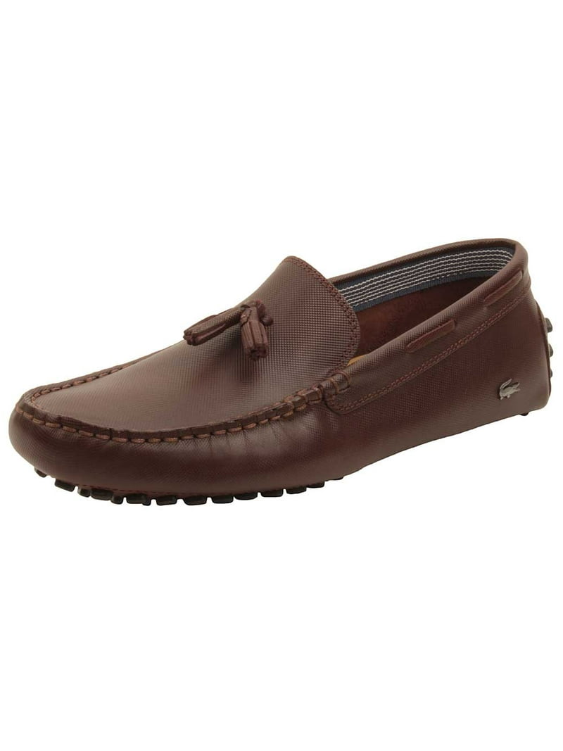 Lacoste Mens Concours Tassle 8 Loafers in Dark Brown - Walmart.com