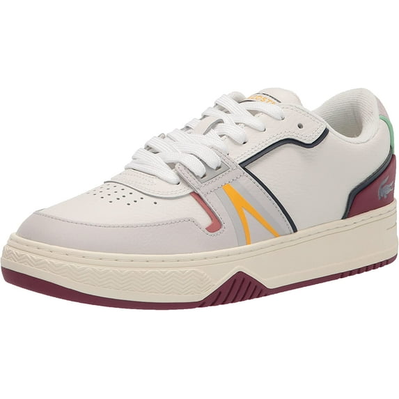 Lacoste Mens L001 Sneakers 12 Wht/Burg