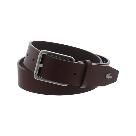 Lacoste Mens Leather Logo Casual Belt