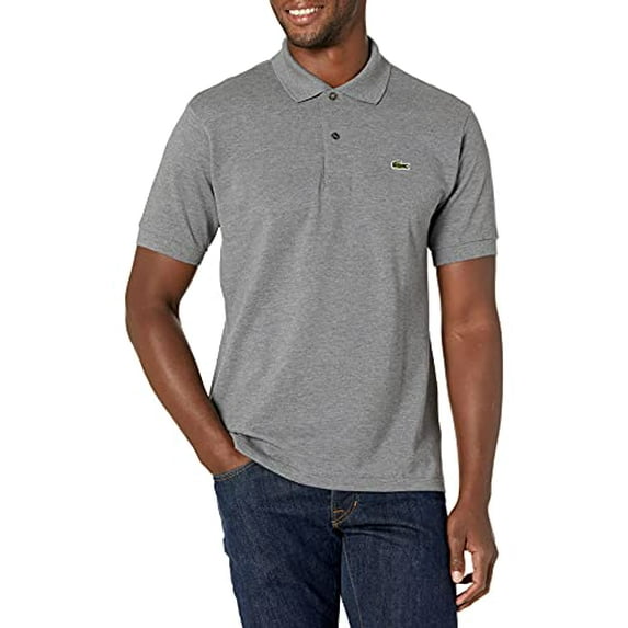 Lacoste Mens Linen Pocket Shirt Heather Lead 7