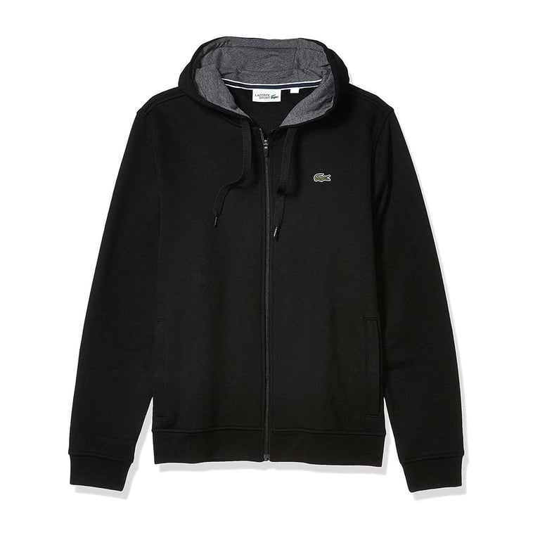 Lacoste Mens Long Sleeve Fleece Full Zip Hoodie