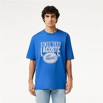 Lacoste Mens Loose Fit Jersey, Blue, Large
