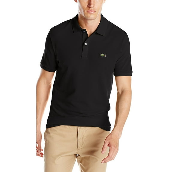 Lacoste Mens Slim Fit Pique Polo Black PH4012 031