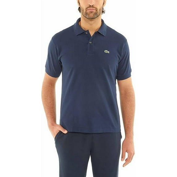 Lacoste Mens Reguer Fit Lightweight Cotton Polo Navy Blue DH2050-51 166
