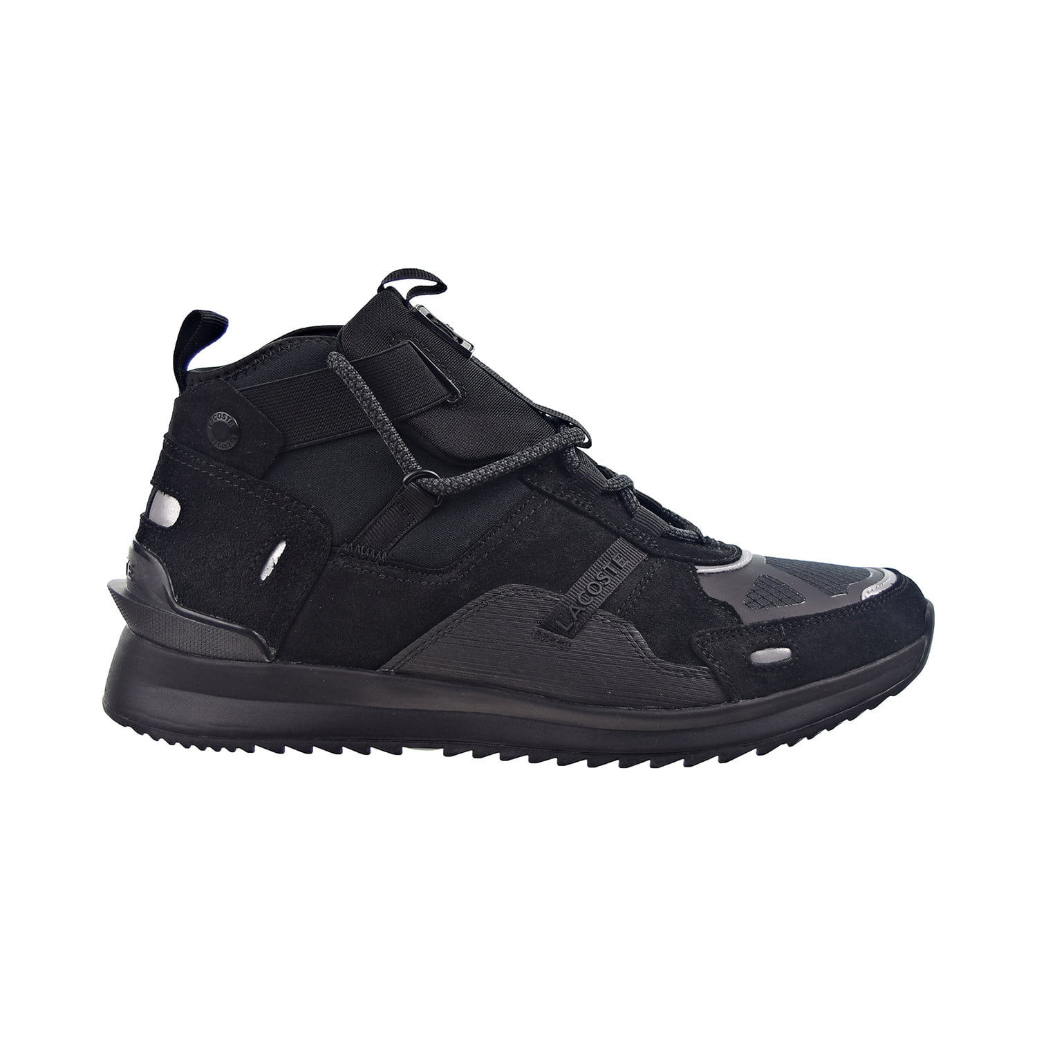 Lacoste Run Breaker 0320 1 SMA Suede Men's Shoes Black-White 7
