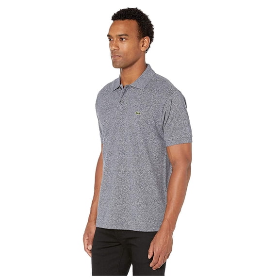 Lacoste Mens Short Sleeve Classic Chine L.12.12 Polo Shirt Core Large Eclipse Jasper Grey