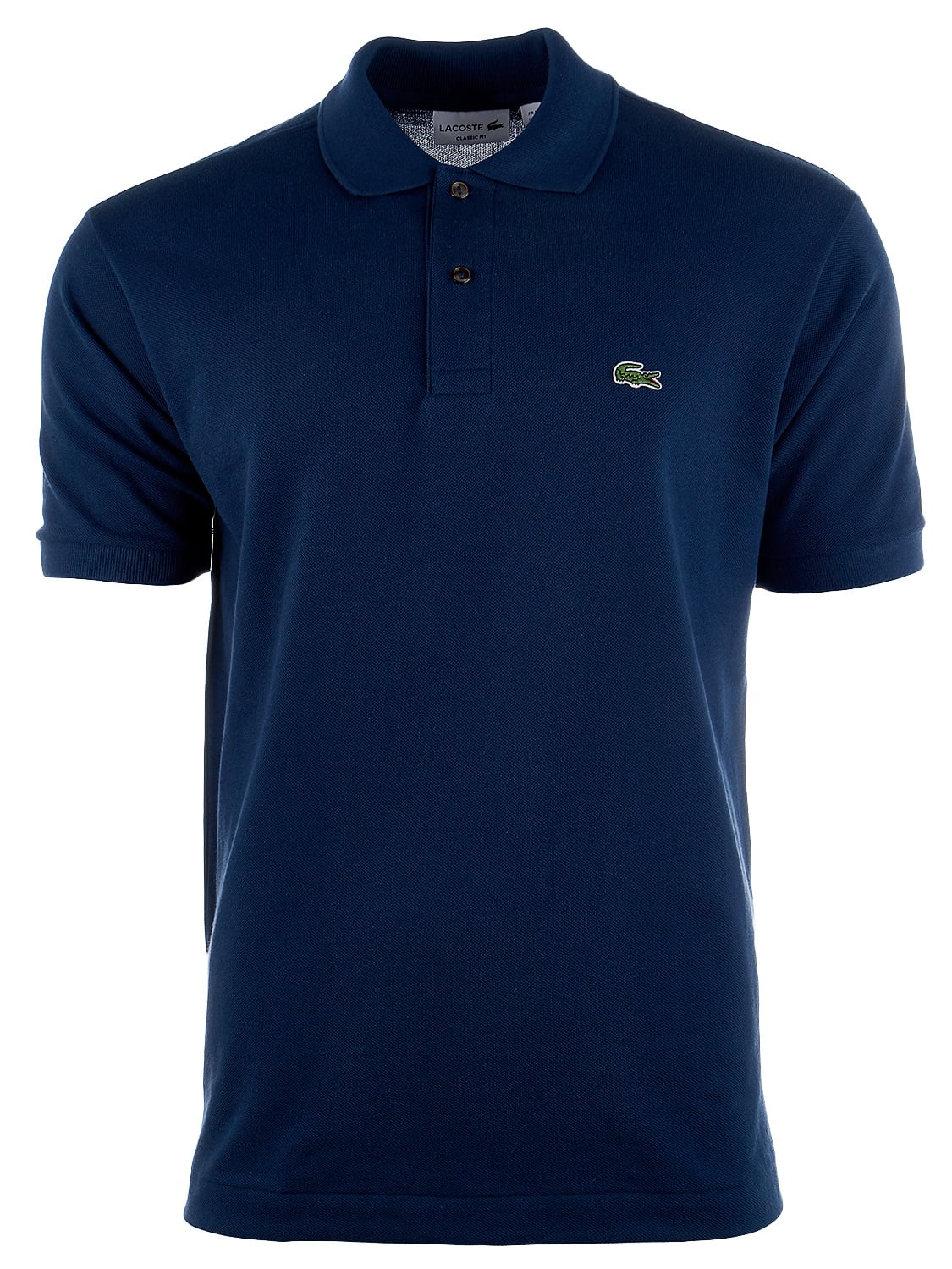 Lacoste Men's Short Sleeve Pique L.12.12 Classic Fit Polo Shirt, Navy Blue,  9 - Walmart.com