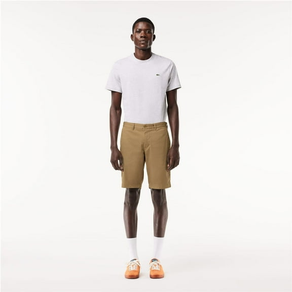 Lacoste Mens Featured Casual Bermuda Shorts, Beige, 42